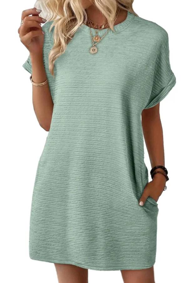 Women's Lightweight Summer T-shirt Dress with Pockets