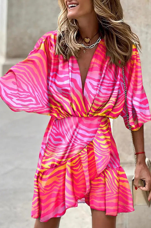Lilipretty Dancing In The Garden Printed Mini Dress