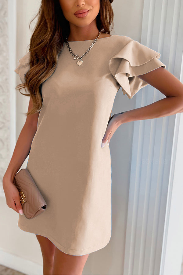 Lilipretty Dream All Day Ruffle Sleeve Dress