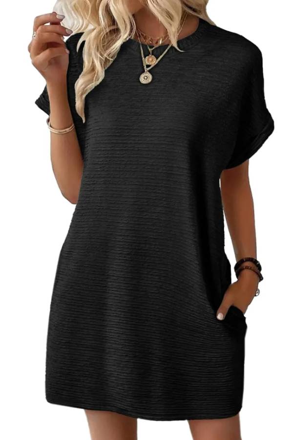 Women's Lightweight Summer T-shirt Dress with Pockets