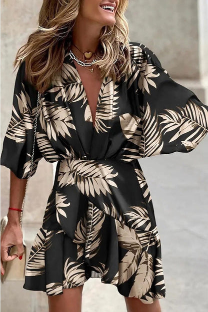 Lilipretty Dancing In The Garden Printed Mini Dress