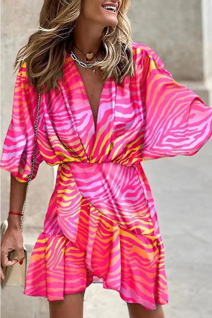 Lilipretty Dancing In The Garden Printed Mini Dress