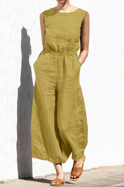 Sleeveless Fashion Casual Temperament Jumpsuit