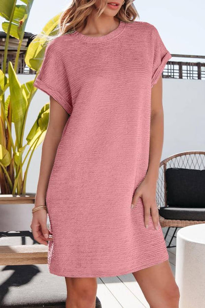 Women's Lightweight Summer T-shirt Dress with Pockets