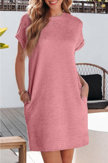 Women's Lightweight Summer T-shirt Dress with Pockets