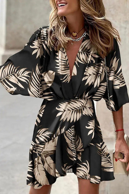 Lilipretty Dancing In The Garden Printed Mini Dress